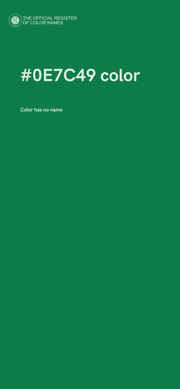 #0E7C49 color image