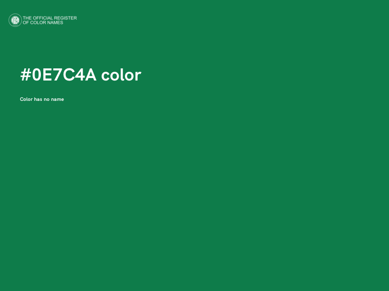 #0E7C4A color image