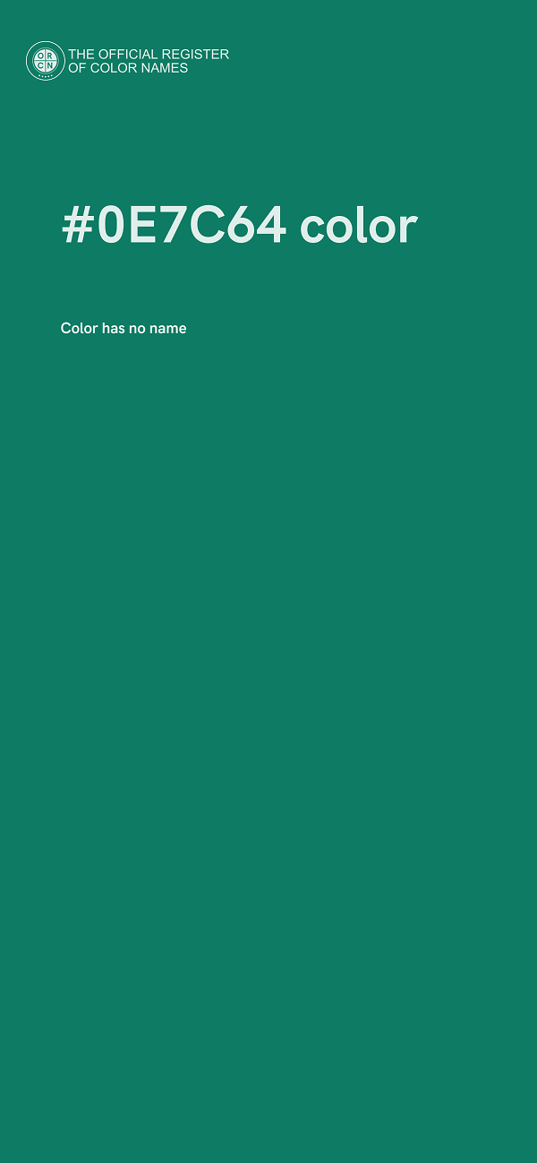 #0E7C64 color image