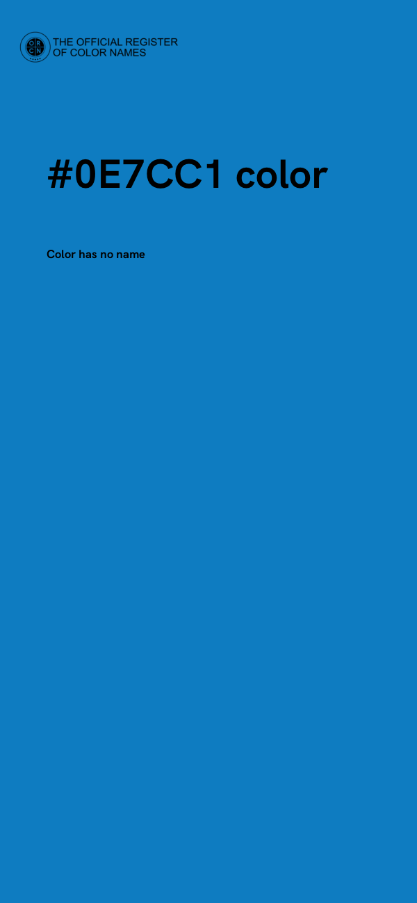 #0E7CC1 color image