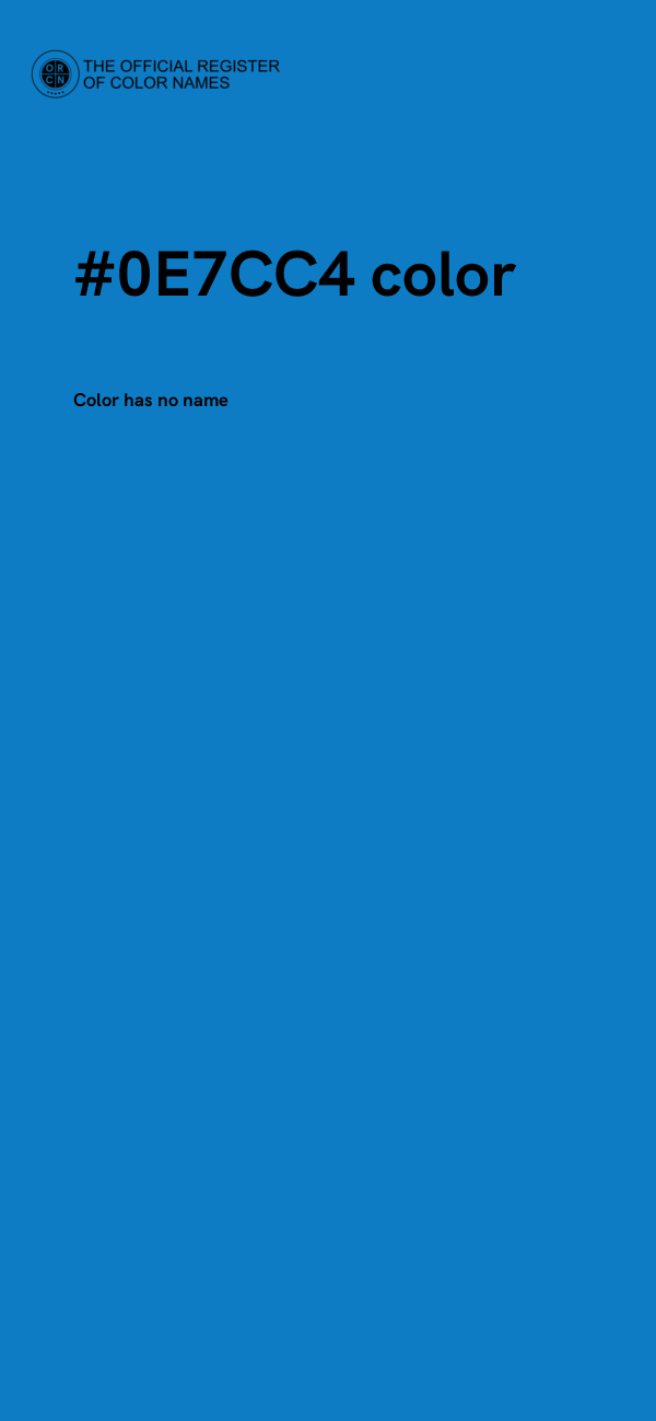 #0E7CC4 color image