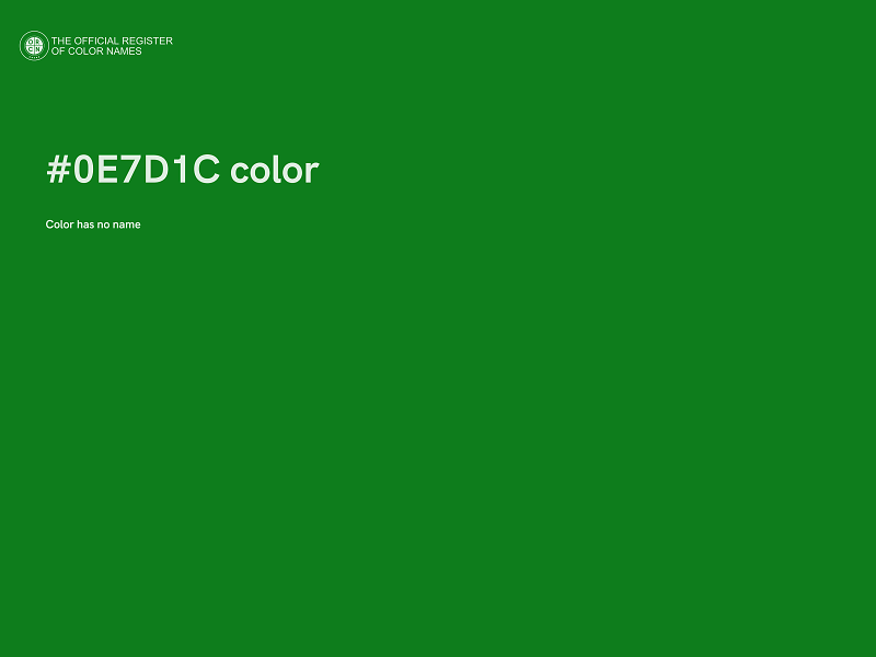 #0E7D1C color image