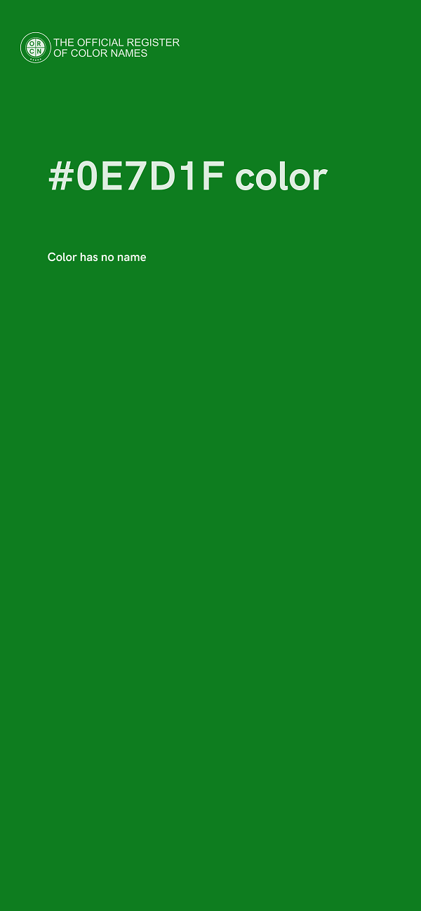 #0E7D1F color image