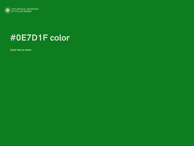 #0E7D1F color image