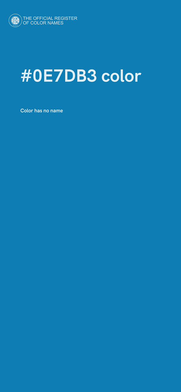 #0E7DB3 color image