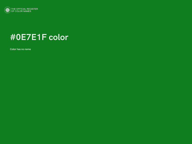 #0E7E1F color image