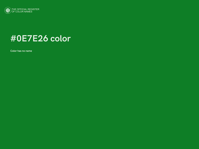 #0E7E26 color image