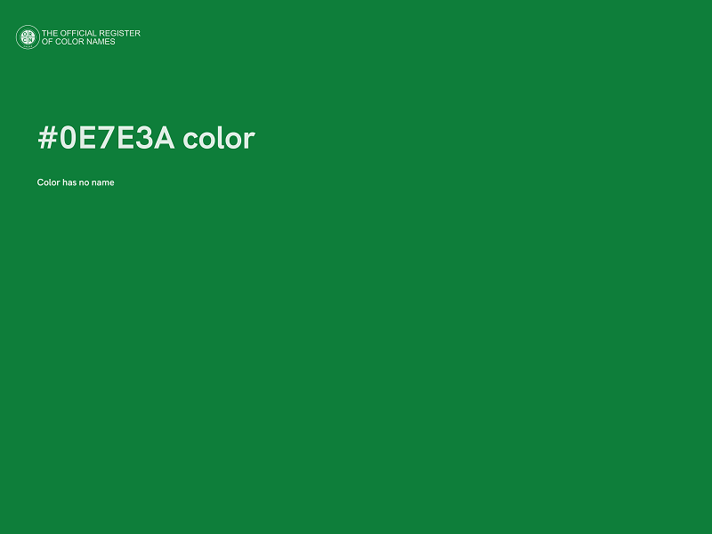 #0E7E3A color image