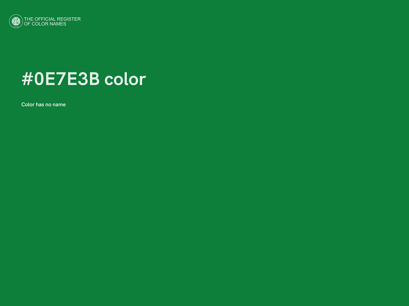 #0E7E3B color image