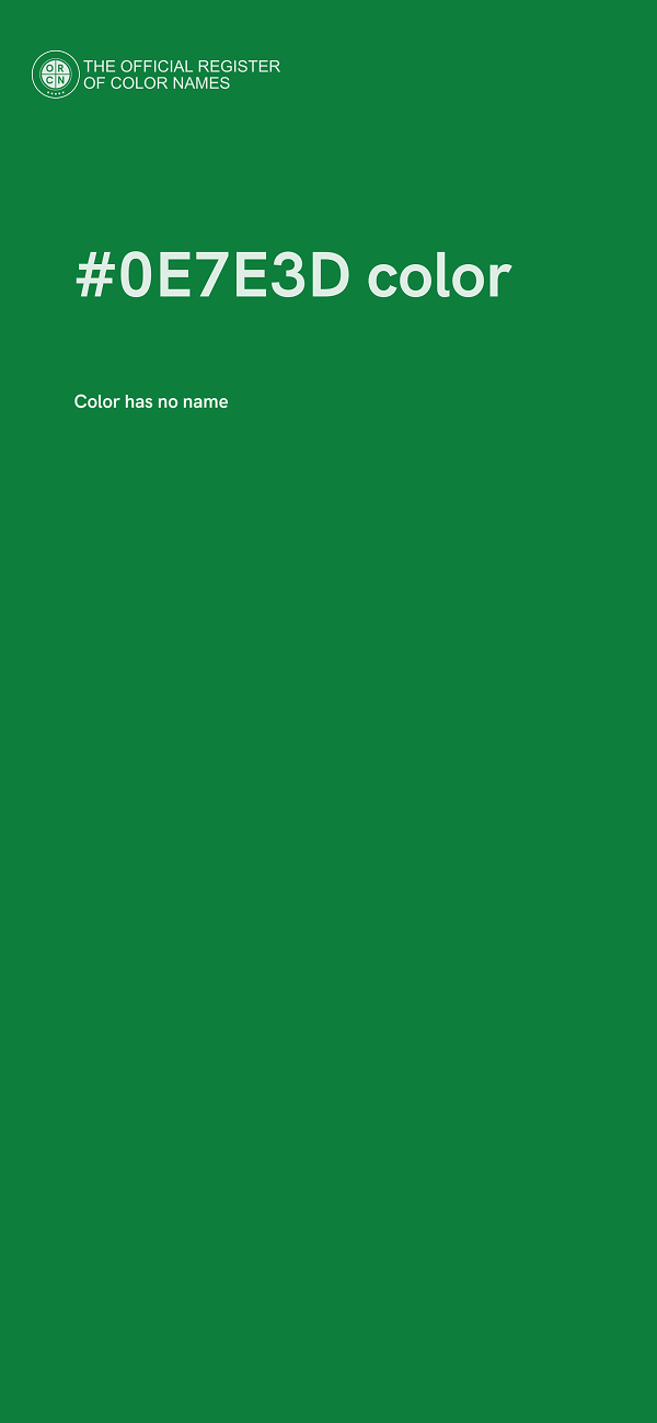 #0E7E3D color image