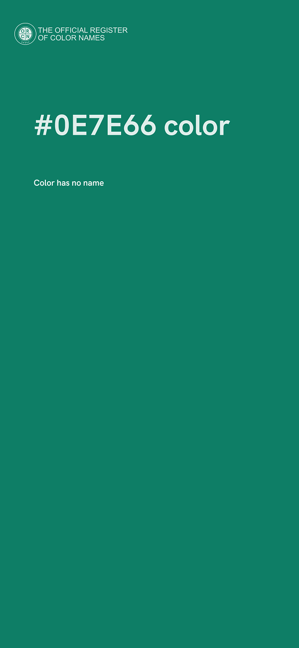 #0E7E66 color image