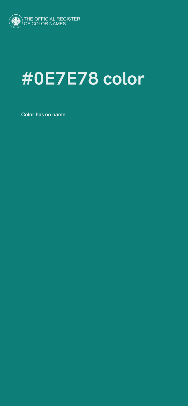 #0E7E78 color image