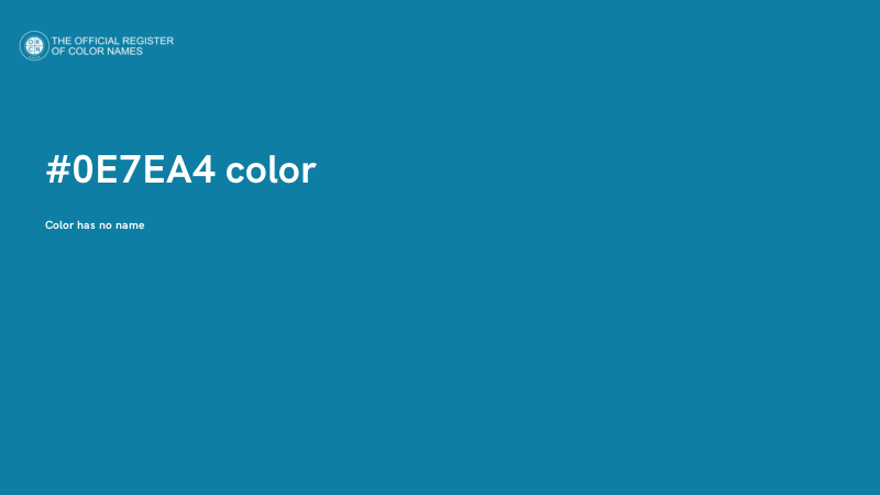 #0E7EA4 color image