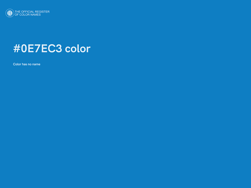 #0E7EC3 color image