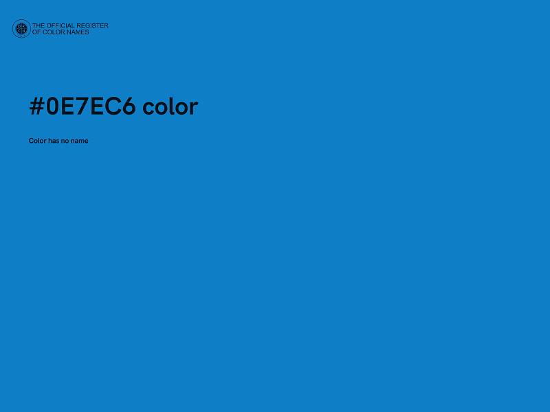 #0E7EC6 color image