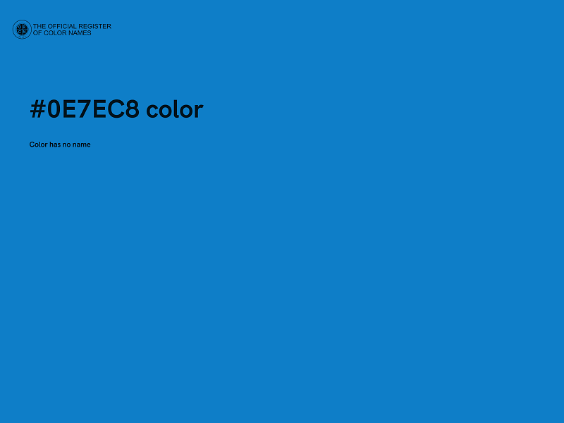 #0E7EC8 color image