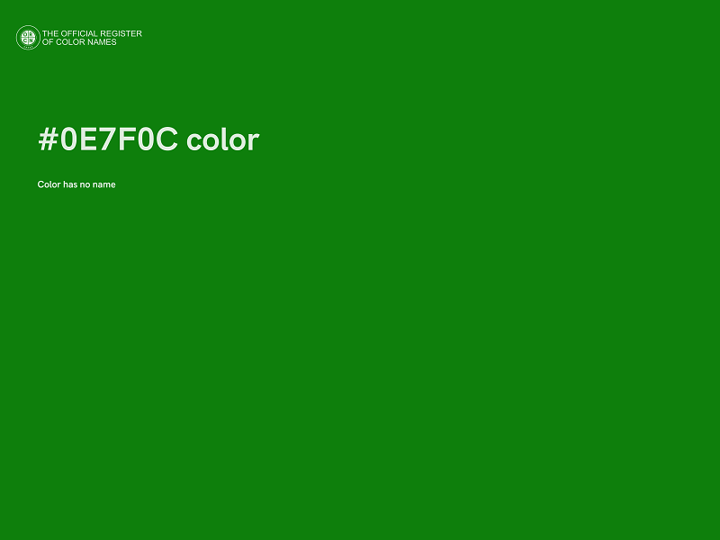 #0E7F0C color image