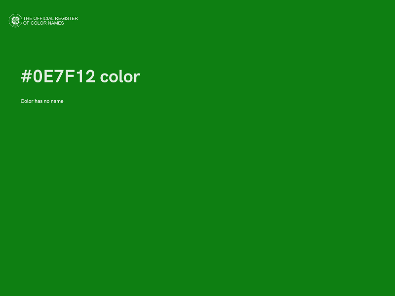 #0E7F12 color image