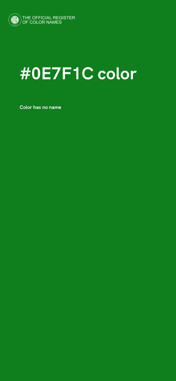 #0E7F1C color image