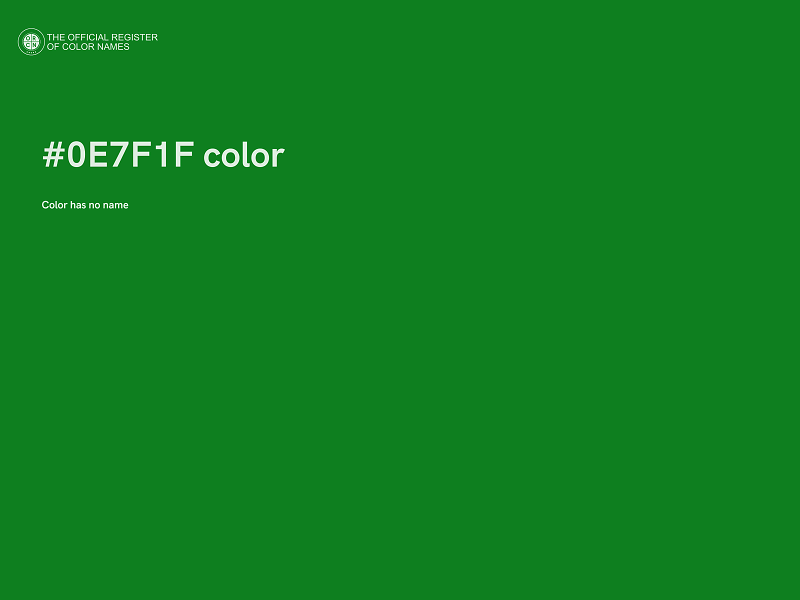 #0E7F1F color image