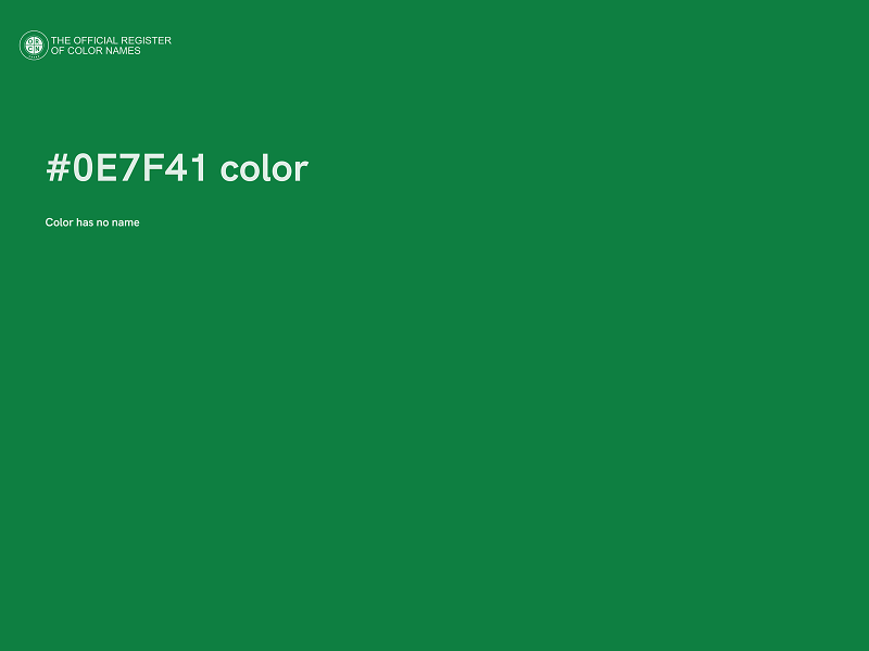#0E7F41 color image