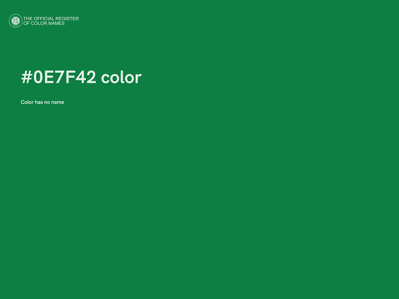 #0E7F42 color image