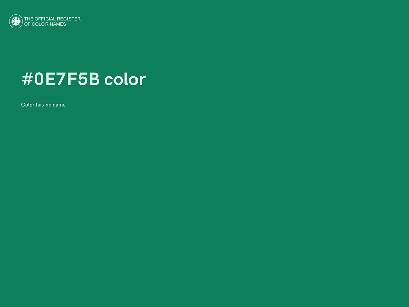 #0E7F5B color image