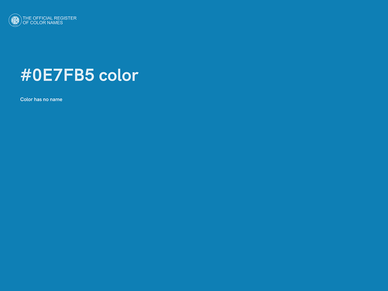 #0E7FB5 color image