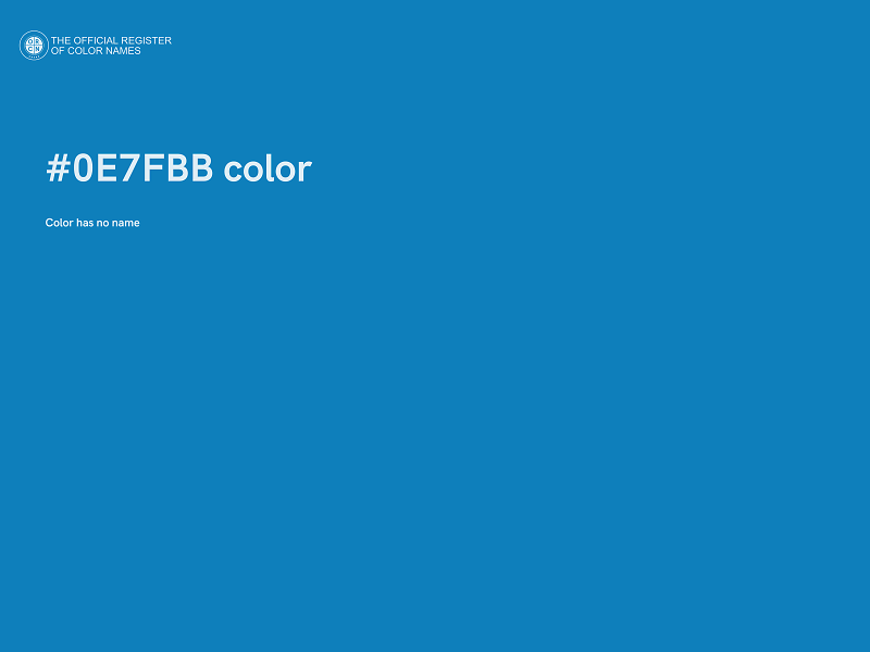 #0E7FBB color image