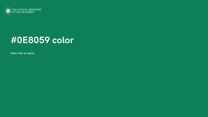 #0E8059 color image