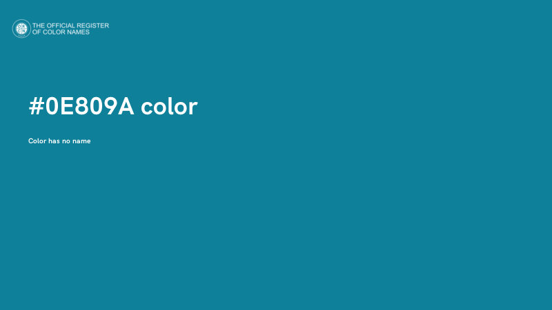 #0E809A color image