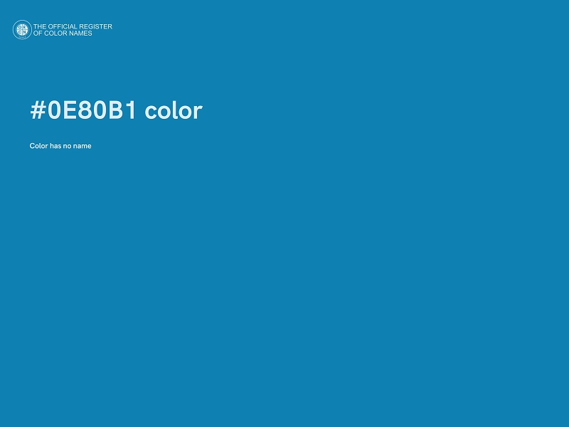 #0E80B1 color image