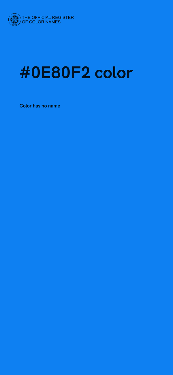 #0E80F2 color image