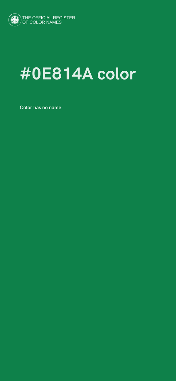 #0E814A color image