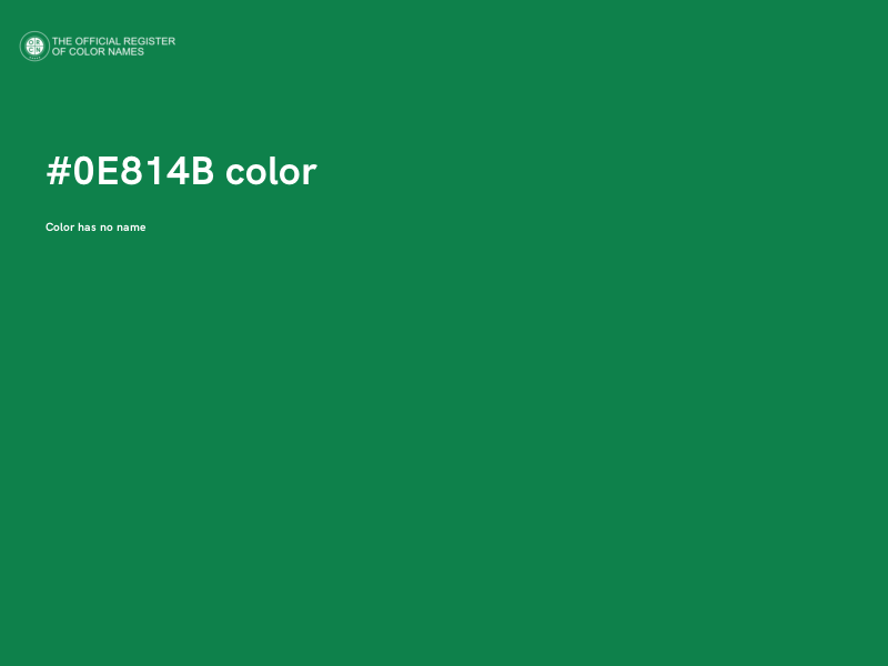 #0E814B color image