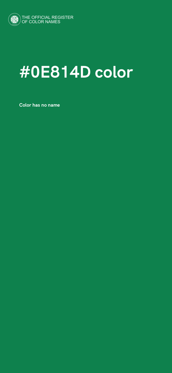 #0E814D color image