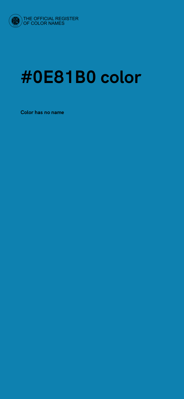 #0E81B0 color image