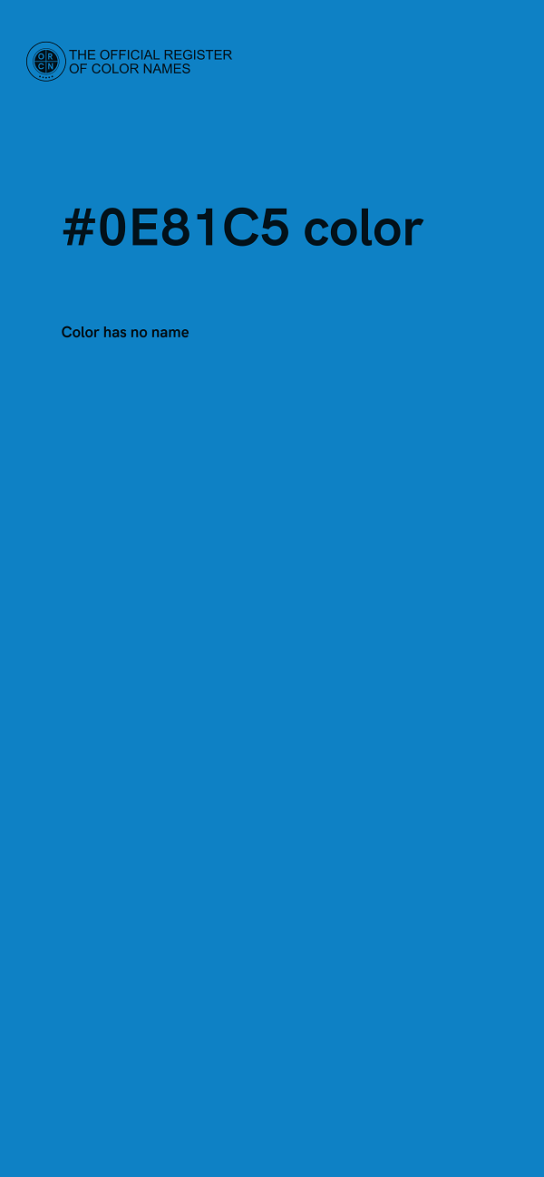 #0E81C5 color image