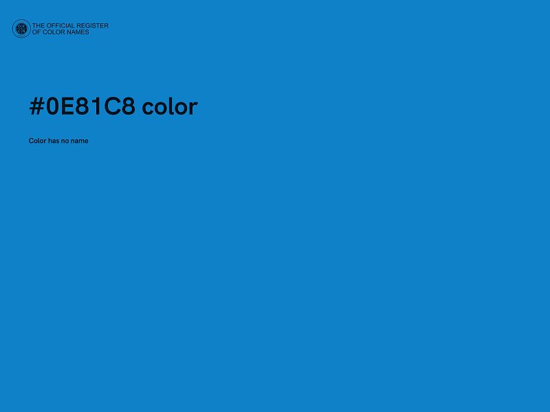 #0E81C8 color image