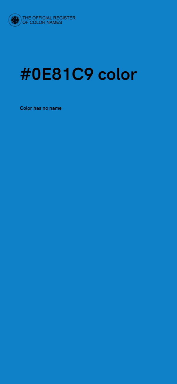 #0E81C9 color image