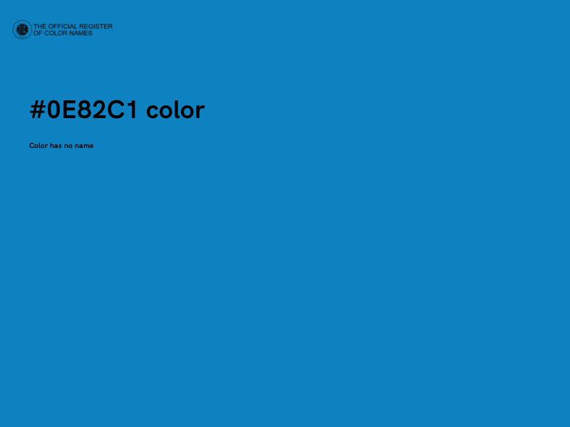 #0E82C1 color image