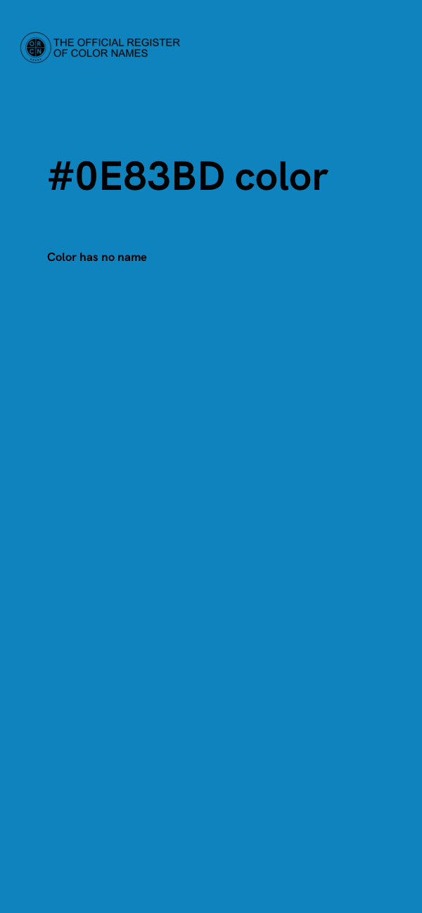 #0E83BD color image