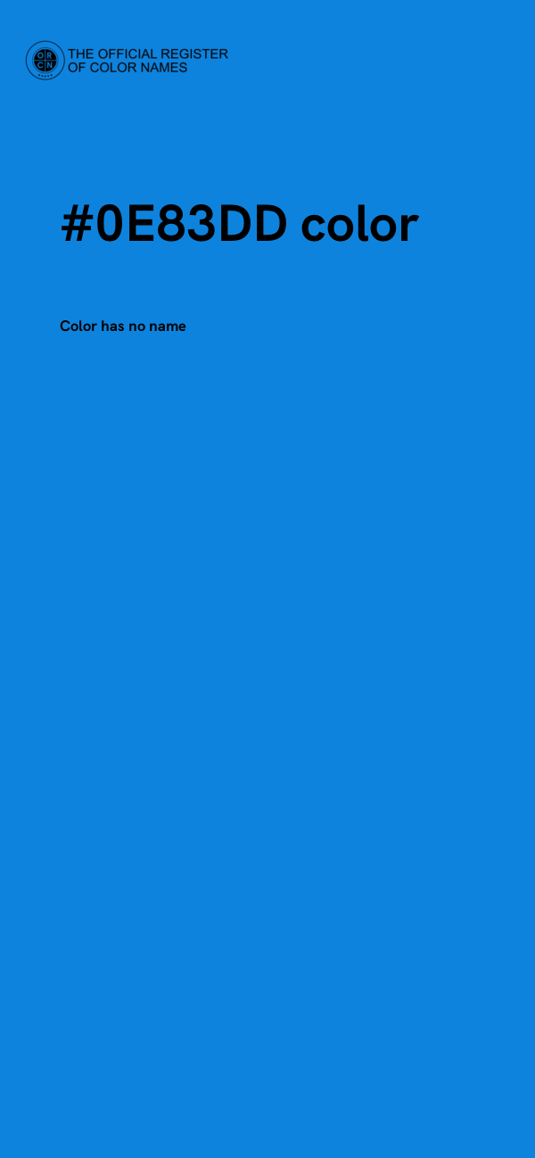 #0E83DD color image