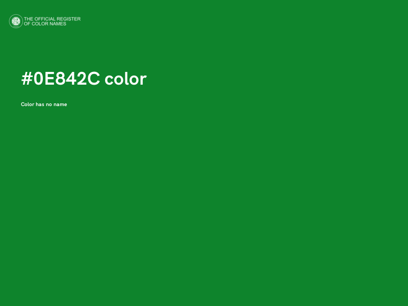 #0E842C color image