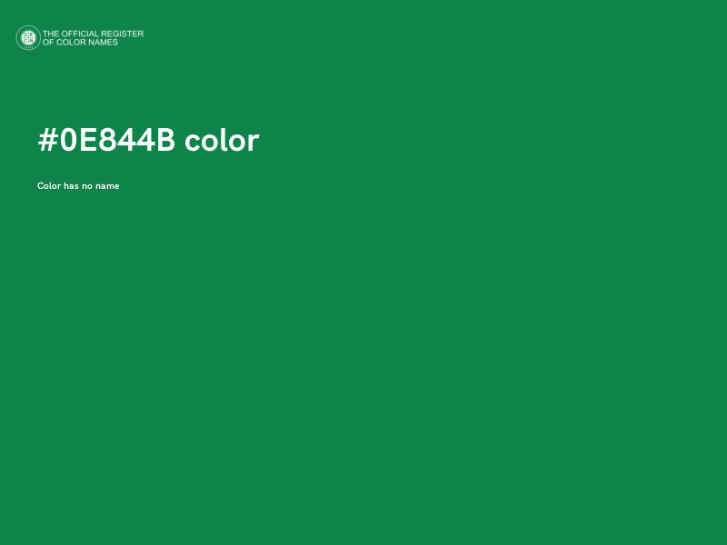 #0E844B color image