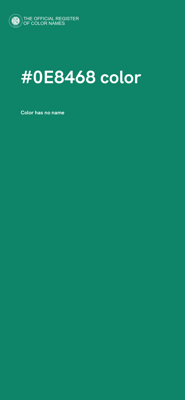 #0E8468 color image