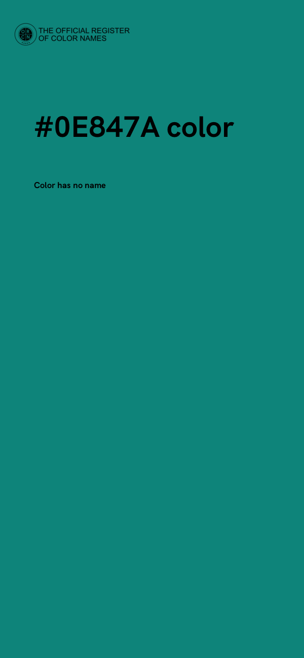 #0E847A color image