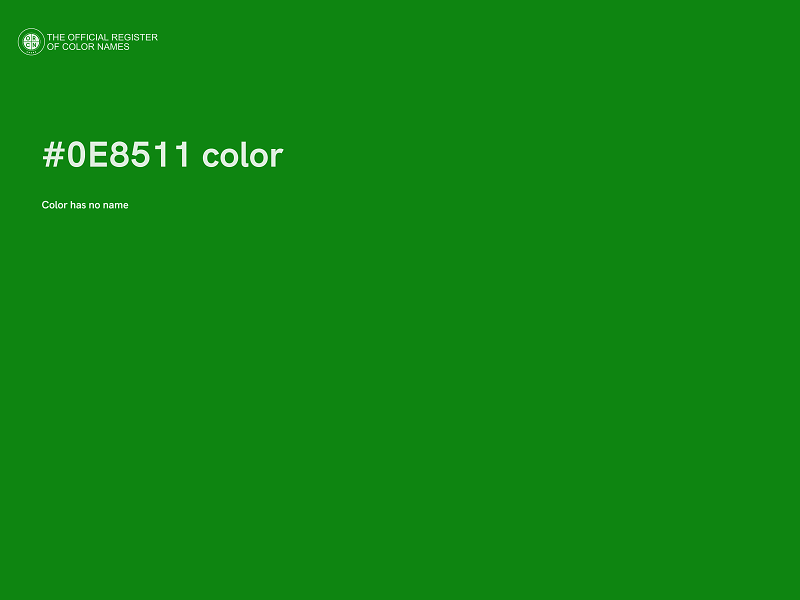 #0E8511 color image