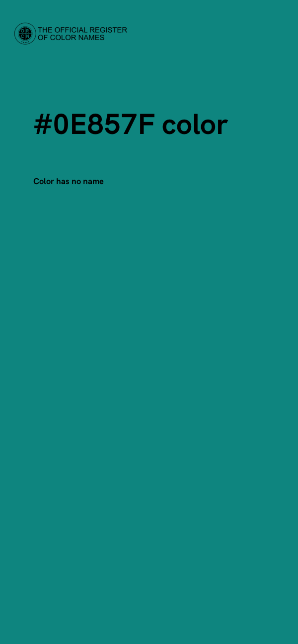 #0E857F color image