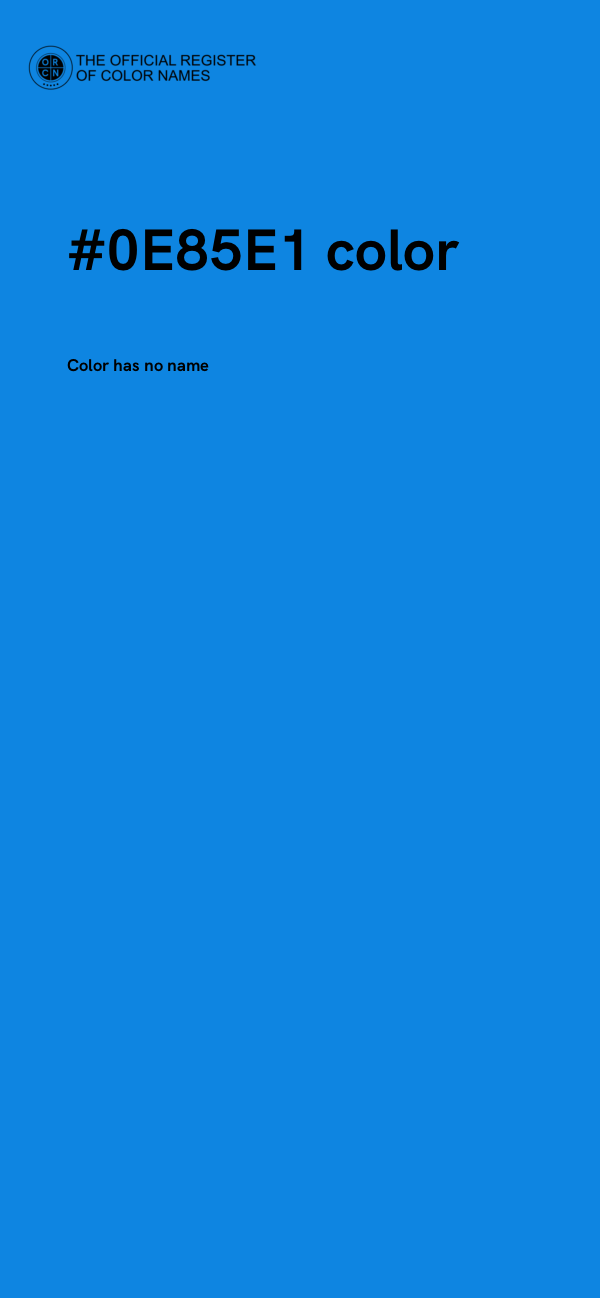 #0E85E1 color image